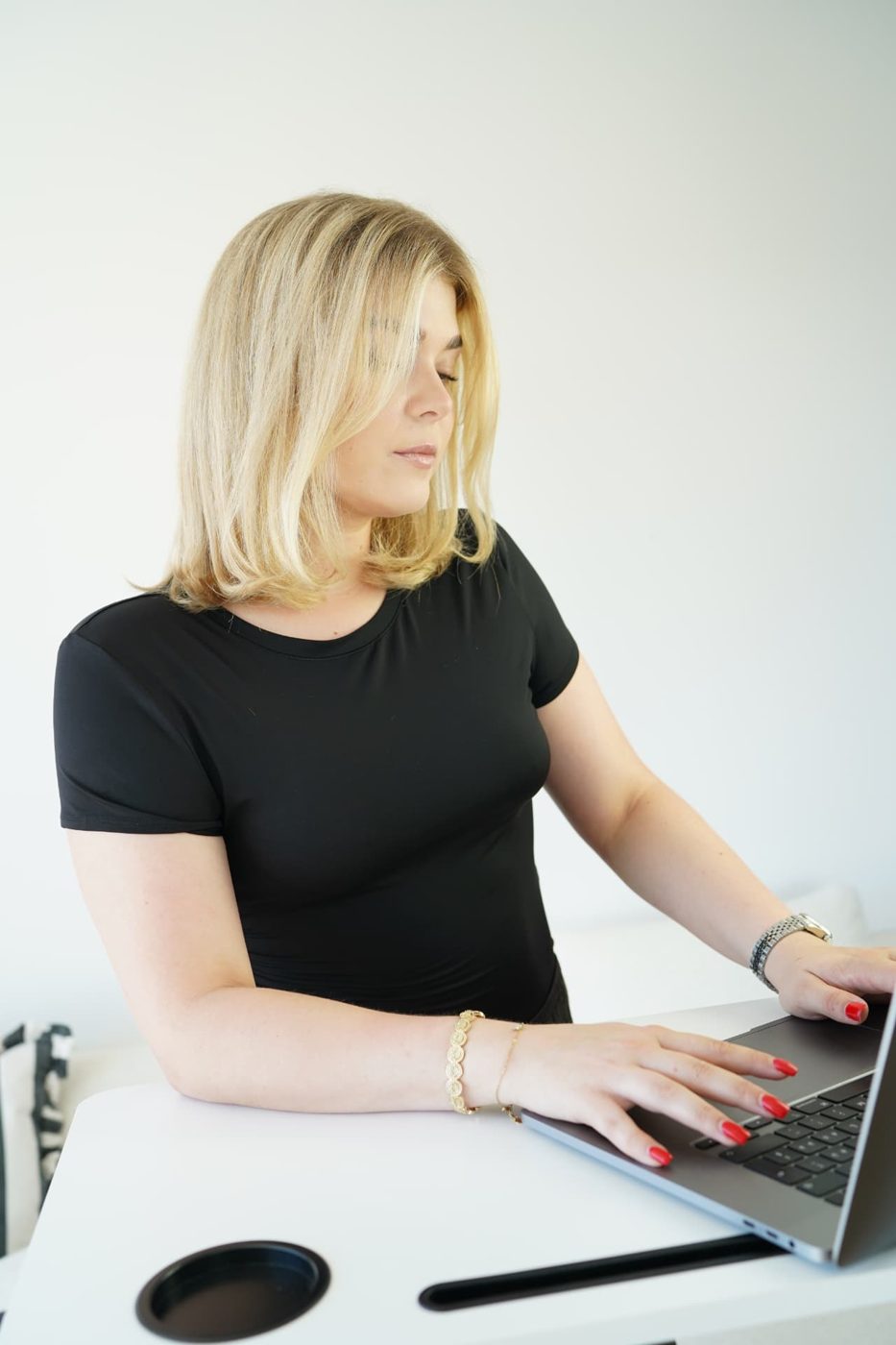 Ella am Arbeitsplatz – Beratung für Pop-up-Messestände